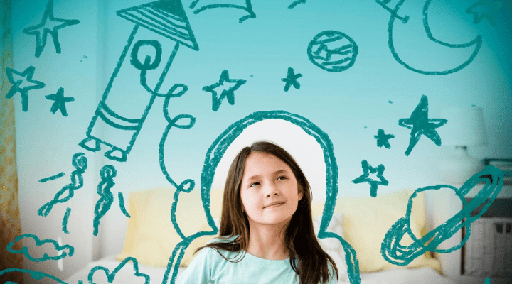 Ilustrasi Anak Kreatif dan Berimajinasi