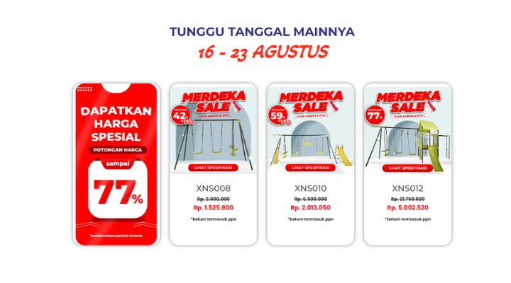 Diskon kemerdekaan Happy Play Indonesia