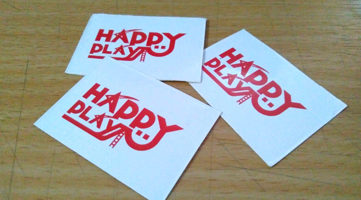 Souvenir sticker Happy Play Indonesia