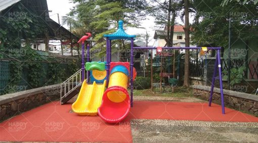 Project Outdoor Playground & Rubber Floor EPDM - Balai RW 4 IKABAMA Depok