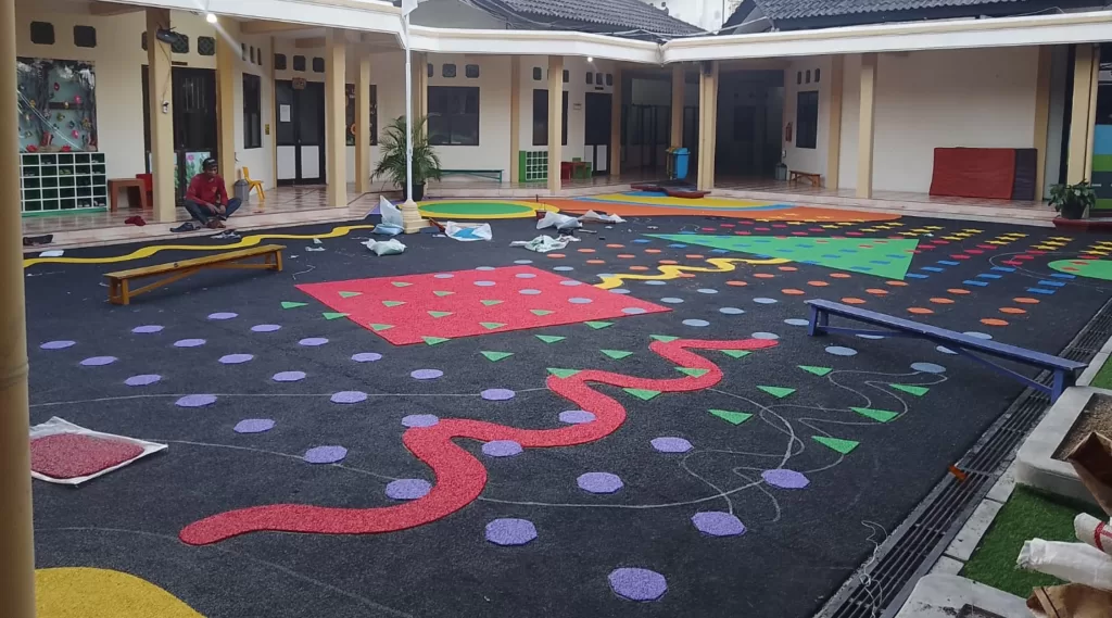 Project Rubber Flooring – TK Al Azhar Solo