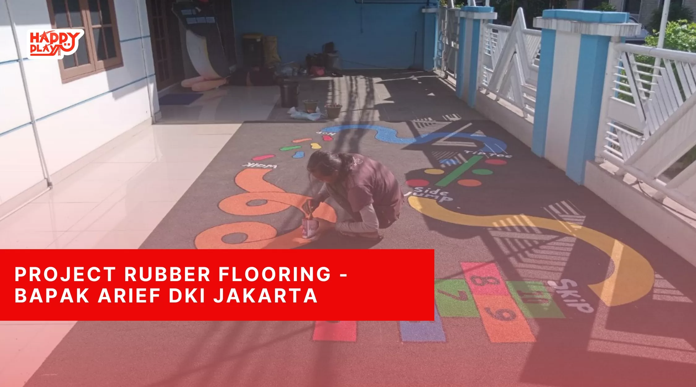 Project Rubber Flooring-Bapak Arief DKI Jakarta